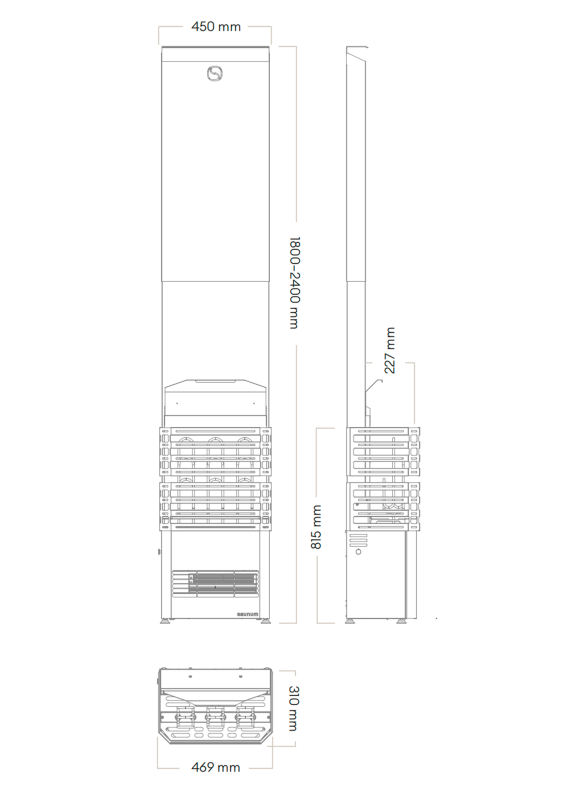 SAUNUM Experience 6kW/Black