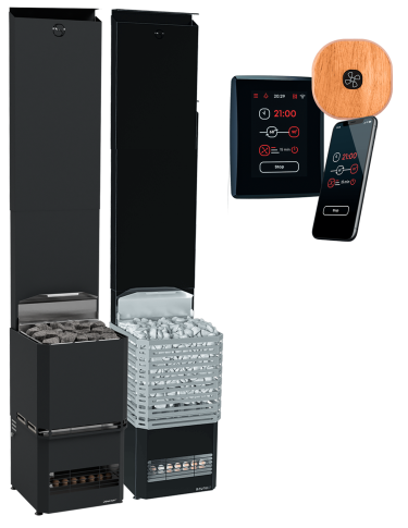 Saunum PRO EXPERIENCE, Black, 9kW